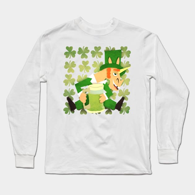 Happy Saint Patrick’s Day Long Sleeve T-Shirt by Thatssounicorny